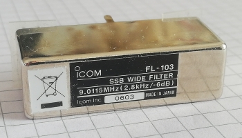 ICOM FL-103 filter SSB wide